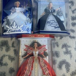 Lot of 3 limited edition never opened barbies
